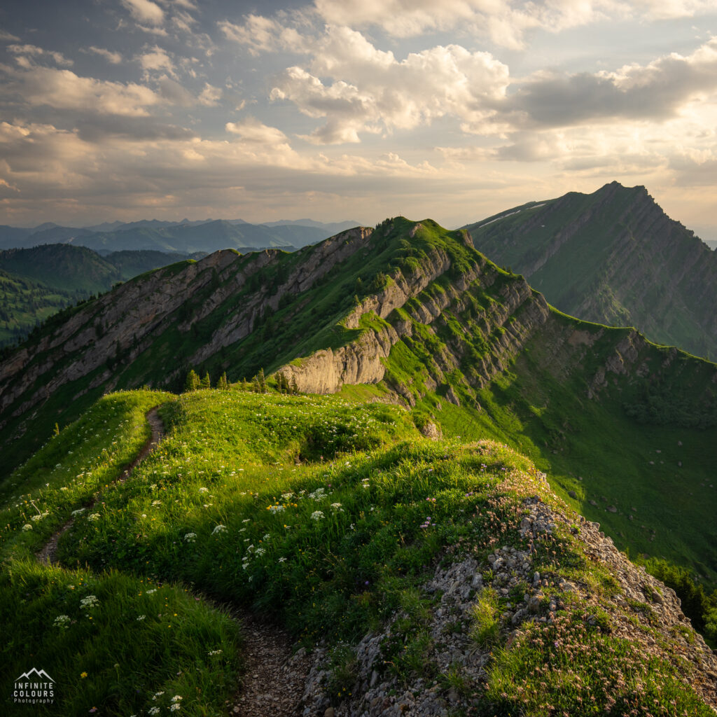 Buralpkopf_Nagelfluhkette_Sonnenuntergang_Wanderung_Landschaftsfotografie_Rindalphorn_Hochgrat_Oberallgäu_Fotografie