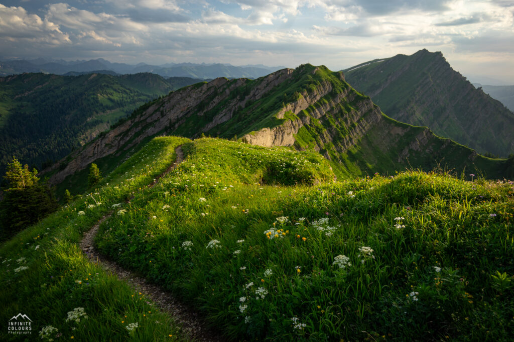 Buralpkopf_Nagelfluhkette_Sonnenuntergang_Wanderung_Landschaftsfotografie_Rindalphorn_Hochgrat_Oberallgäu_Fotografie